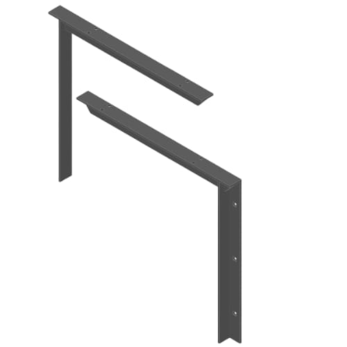 12 inch - Concealed Bracket - White - A and M Hardware