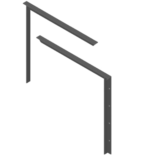 18 inch - Concealed Bracket - White - A and M Hardware