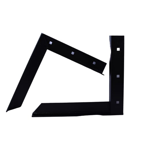 12 inch - Concealed Bracket - Black - A and M Hardware