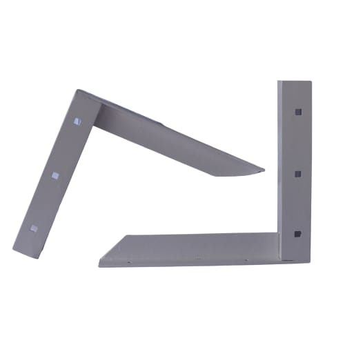 12 inch - Concealed Bracket - White - A and M Hardware