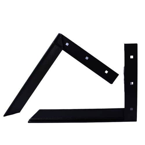 15 inch - Concealed Bracket - Black - A and M Hardware