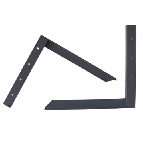 18 inch - Concealed Bracket - Gray - A and M Hardware