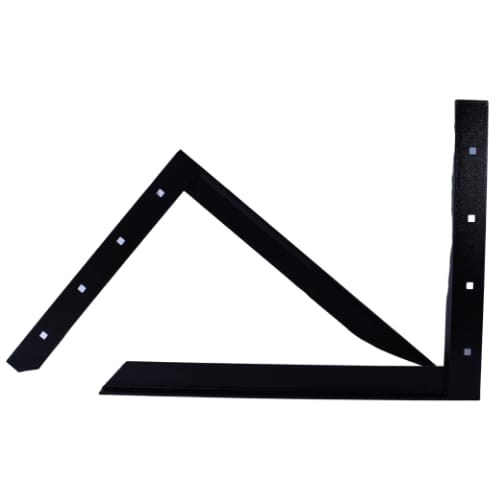 21 inch - Concealed Bracket - Black - A and M Hardware
