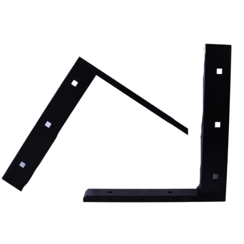 12 inch - Concealed Flat Bracket- Black - A and M Hardware