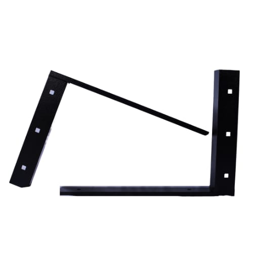 15 inch - Concealed Flat Bracket- Black - A and M Hardware