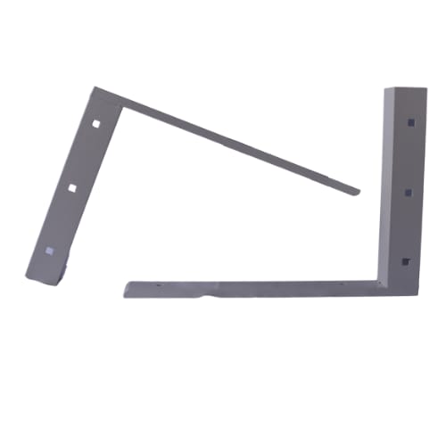 15 inch - Concealed Flat Bracket- White - A and M Hardware