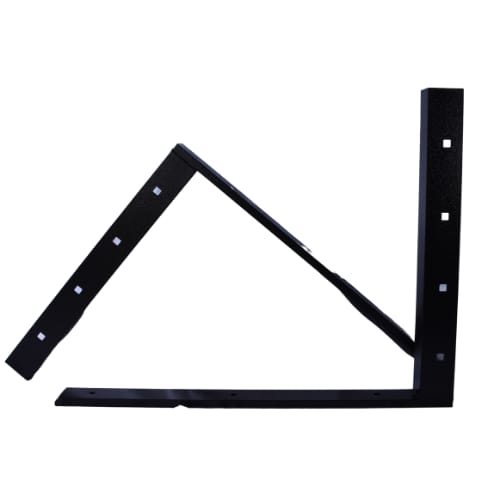 21 inch - Concealed Flat Bracket- Black - A and M Hardware
