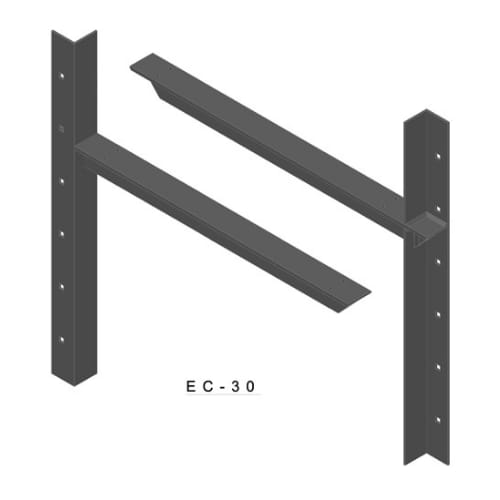30 inch - Extended Concealed Bracket - White - A and M Hardware