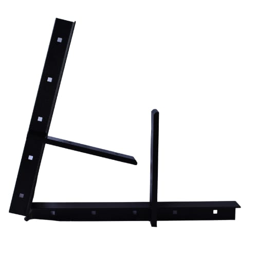 9 inch - Extended Concealed Bracket - Black - A and M Hardware