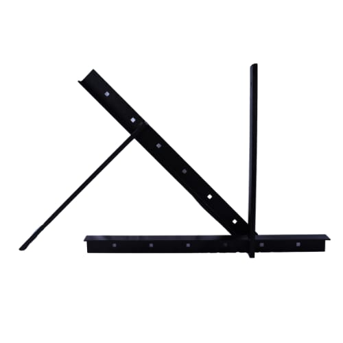 24 inch - Extended Concealed Flat Bracket - 2.0 - Black - A and M Hardware