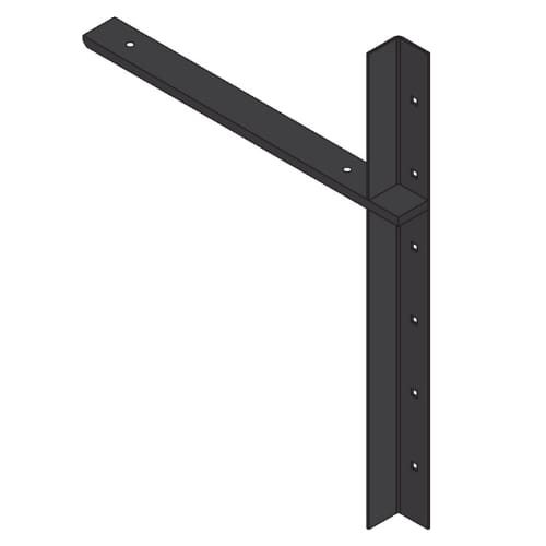 24 inch - Extended Concealed Bracket - White - A and M Hardware