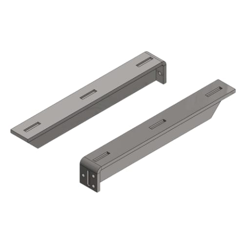 9 inch - Floating Shelf Bracket - White - A and M Hardware