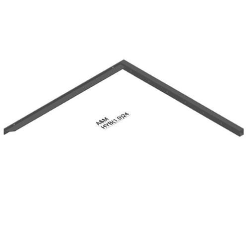 24 inch - Hybrid Bracket - Heavy Duty - White - A and M Hardware