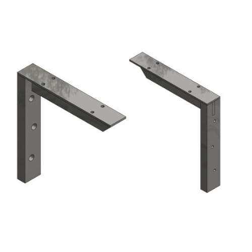 9 inch - Hybrid Bracket - Black - A and M Hardware