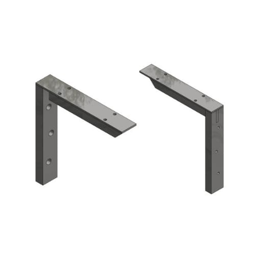 9 inch - Hybrid Bracket - White - A and M Hardware