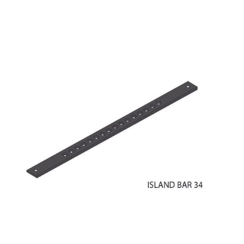 34 inch - Island Bar Bracket - Black - A and M Hardware
