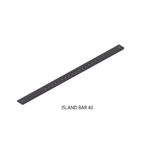 40 inch - Island Bar Bracket - Black - A and M Hardware