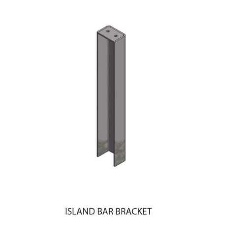 ISLBRKT - Island Bracket - Black - A and M Hardware