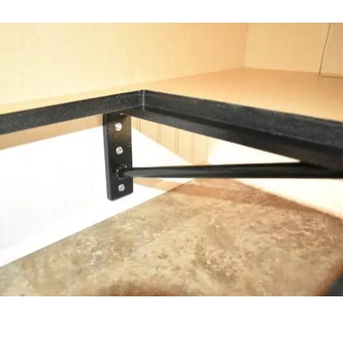 RV18 -RAISED VANITY BRACKET - 18 Inch - Black