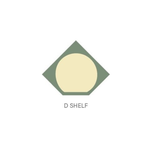 CONSHO19DSPF - Lazy Susan - 19 inch - D Shape - 3 Shelf Set without Hardware - Contender Series