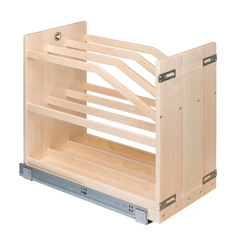 SIGCTP100PF - Cookie Tray Pullout - 10.5 inch Minimum Cabinet Opening Width - Prefinished Maple - Signature Series