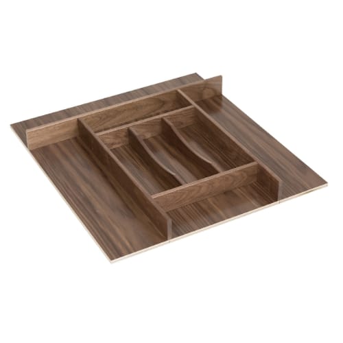 RIVKF20PF - Riviera - Silverware Tray Insert - 20 inch x 2 5/16 inch x 19.75 inch - Walnut - Century Components