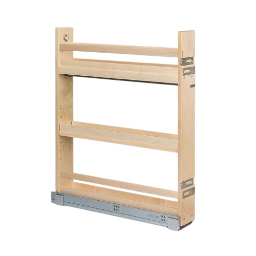 SIGBO45PF - Base Organizer - One Adjustable Shelf - 5 inch Minimum Cabinet Opening Width - Prefinished Maple - Signature Series