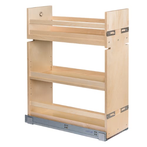 SIGBO85PF - Base Organizer - One Adjustable Shelf - 9 inch Minimum Cabinet Opening Width - Prefinished Maple - Signature Series