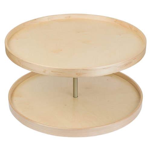 SIGSHO28FRPF - Lazy Susan - 28 inch - Full Round - 2 Shelf Set without Hardware - Signature Series