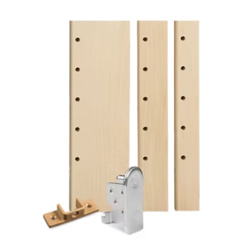 SIGXB150N - X-Bracket Kit - 8 Brackets with Screws - Four1.25 inch x 20 7/8 inch Maple Pilasters - 8 Support Clips