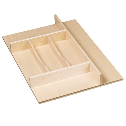 TTKF14PF - Silverware Tray Insert - 13 7/8 inch x 2 5/16 inch x 19.75 inch - Prefinished Maple