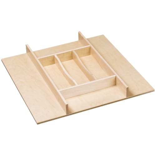 TTKF20PF - Silverware Tray Insert - 20 inch x 2 5/16 inch x 19.75 inch - Prefinished Maple