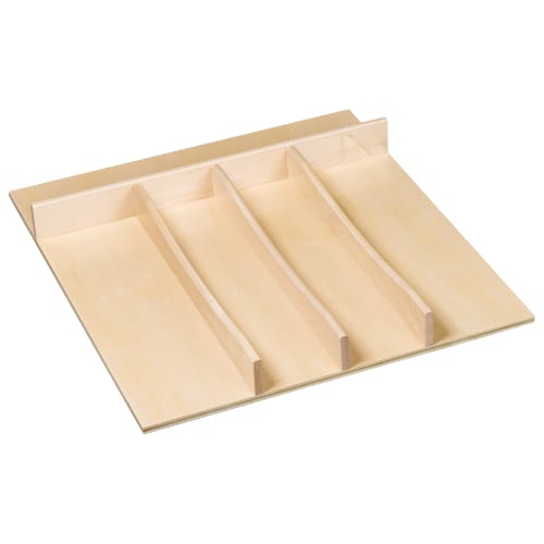TTUT18PF - Utensil Tray Insert - 18 inch x 2.25 inch x 19.75 inch - Prefinished Maple
