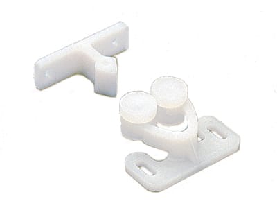 6901/WHT - Plastic Roller Catch - White - Sugatsune