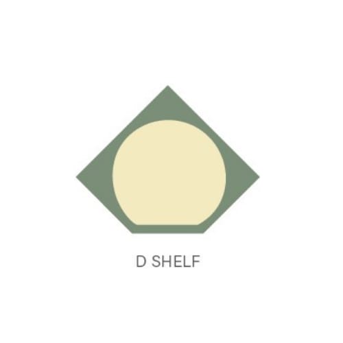 MAG32DSPF - Lazy Susan - 32 inch - D Shape - 2 Shelf Set with Bearing - Magnum Series