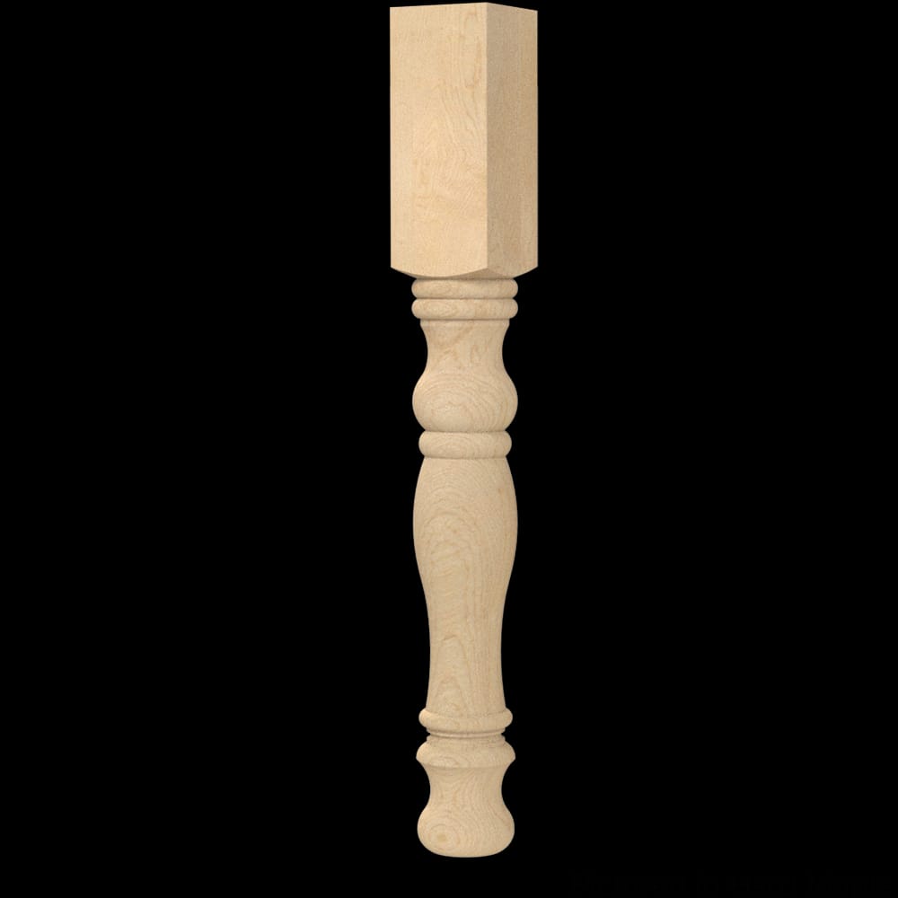 01000110HM1 - Designs of Distinction - English Country - Table Leg - 29.25 inch - Hard Maple