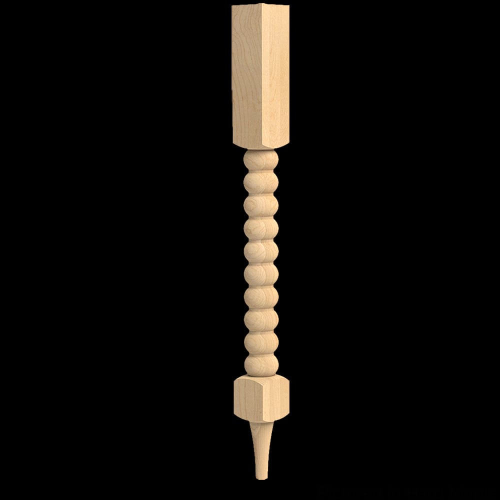 01010285CH1 - Designs of Distinction - Charleston Bead - Island Column with Foot - 35.25 Inch - Cherry