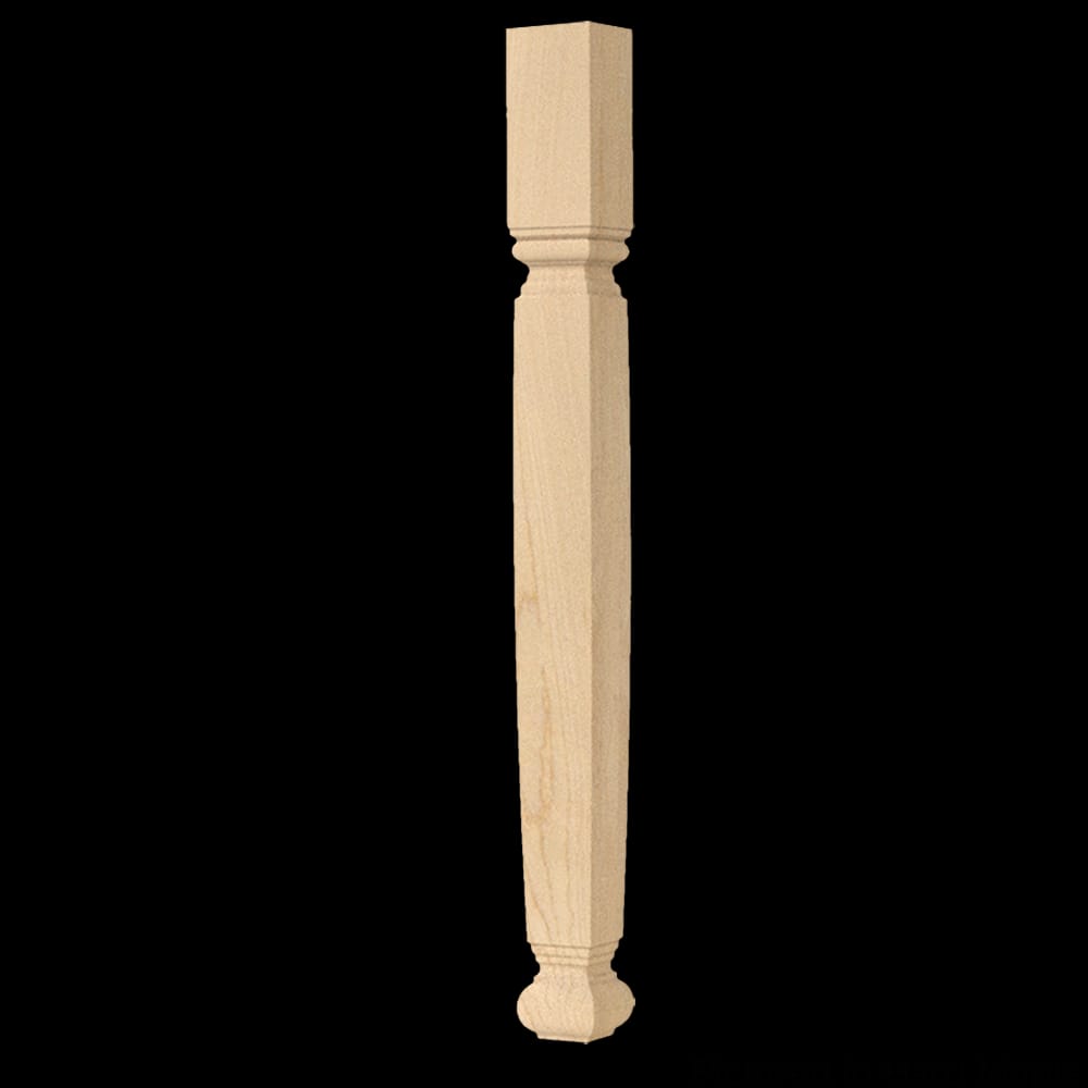01040127AL1 - Designs of Distinction - English Estate - Small Diameter Square - Table Leg - 29.25 Inch - Alder
