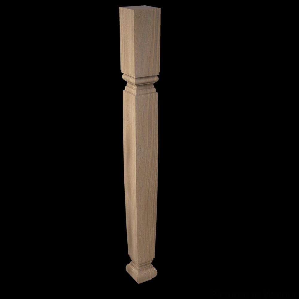 01040127WL1 - Designs of Distinction - English Estate - Small Diameter Square - Table Leg - 29.25 Inch - Walnut