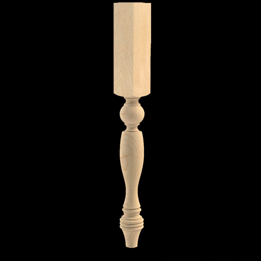 01060210HM1 - Designs of Distinction - Country French Island Column - Hard Maple