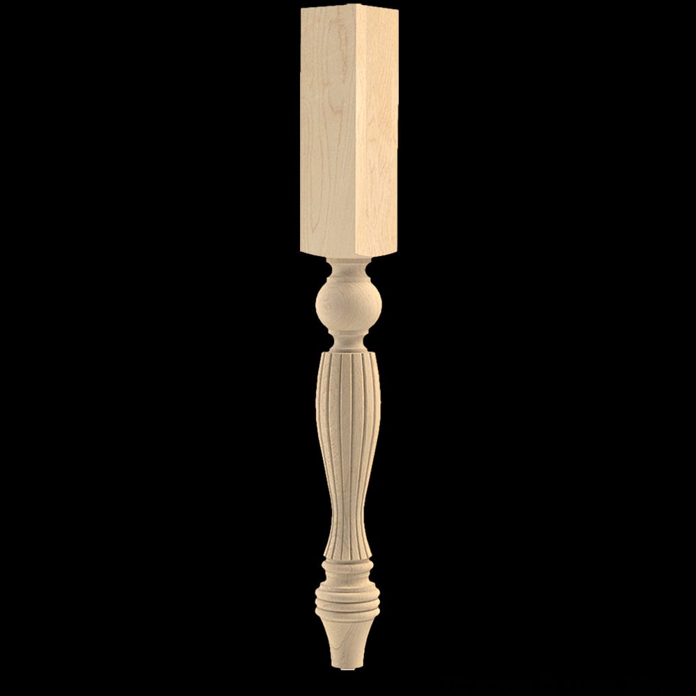 01060220PT1 - Designs of Distinction - Country French Reeded Island Column - Paint Grade