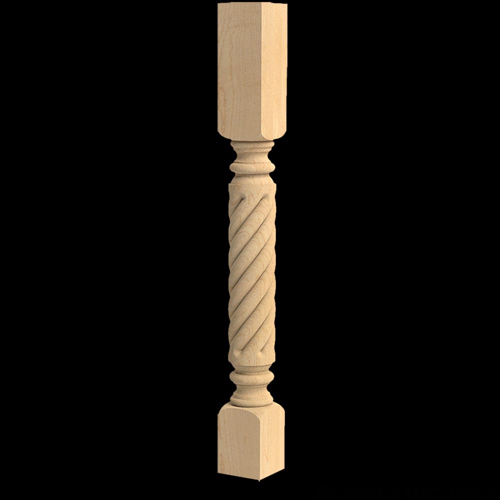 01080230PT1 - Designs of Distinction - Roped Roman Classic Island Column - Paint Grade