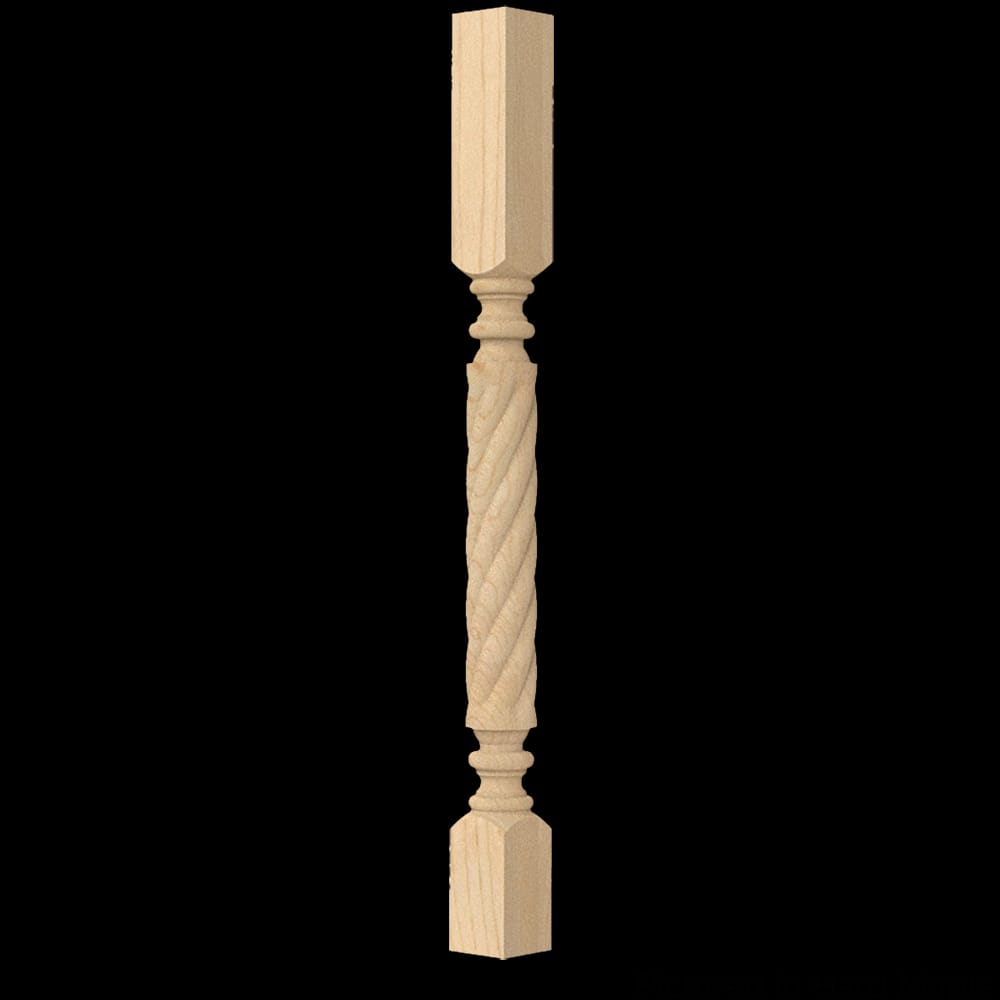 01082730PT1 - Designs of Distinction - Small Diameter Roped Roman Classic Island Column - Paint Grade