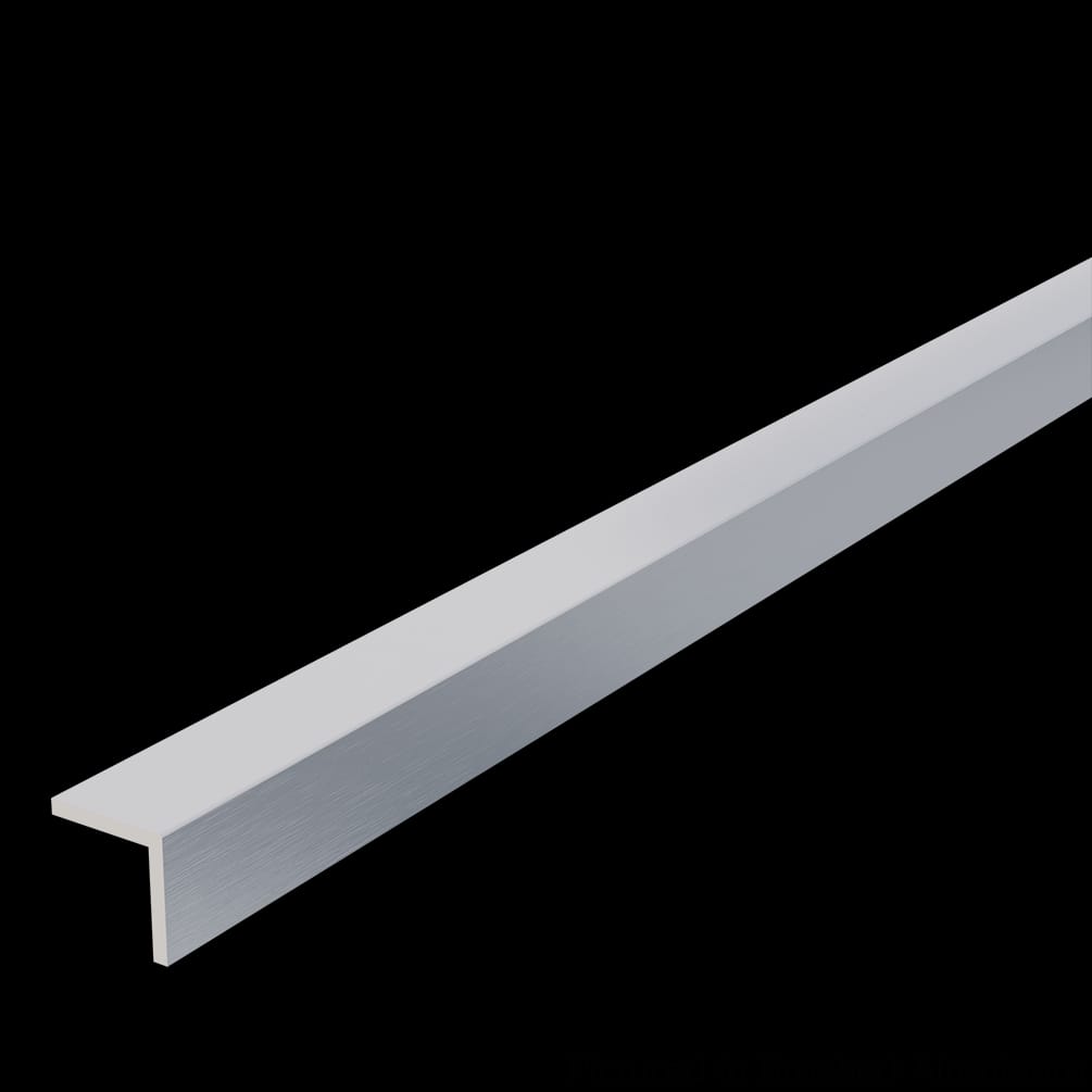 01110030BA1 - Designs of Distinction - .5 inch Aluminum L-Channel - Brushed Aluminum
