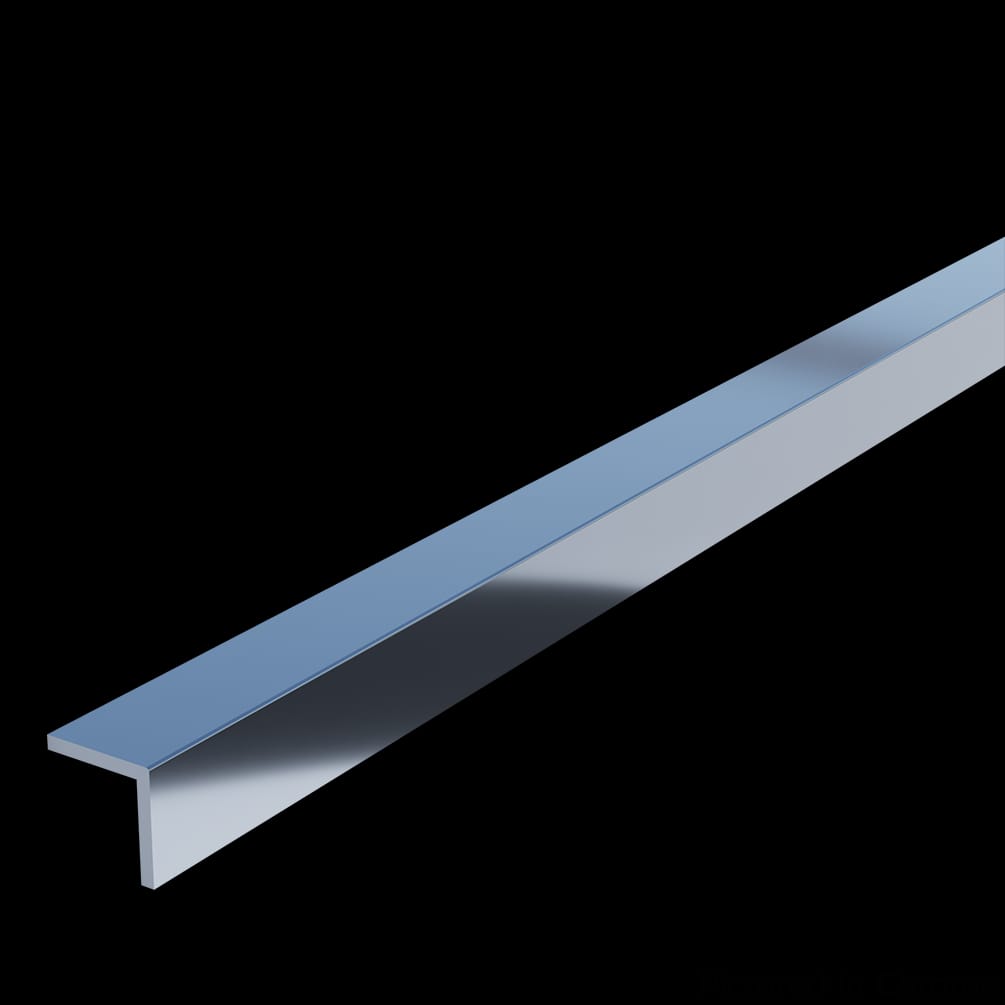 01110030CR1 - Designs of Distinction - .5 inch Aluminum L-Channel - Chrome