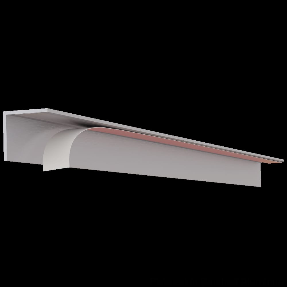 01110451BA1-15 - Designs of Distinction - 7/8 inch Designer DripEdge - 15.75 inch long - Brushed Aluminum