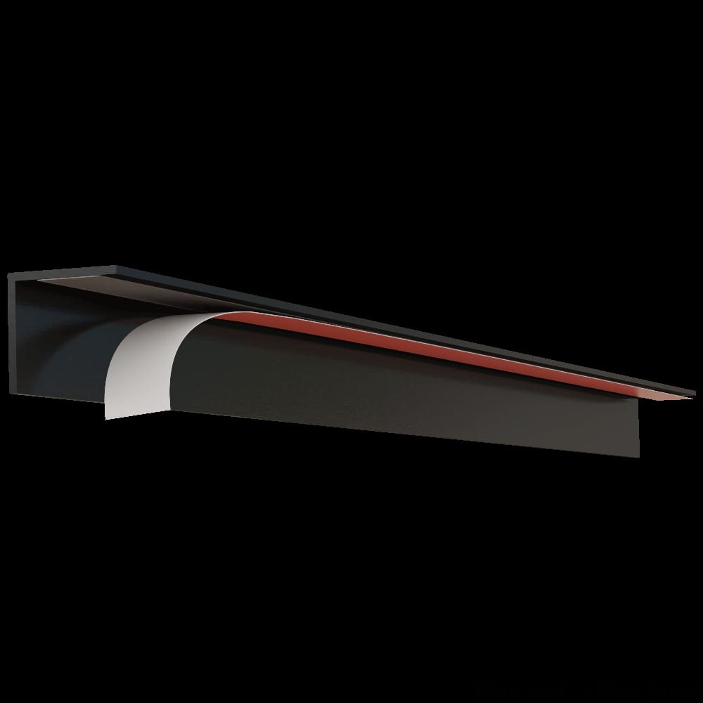 01110451WR1-17 - Designs of Distinction - 7/8 inch Designer DripEdge - 17.5 inch long - Flat Black