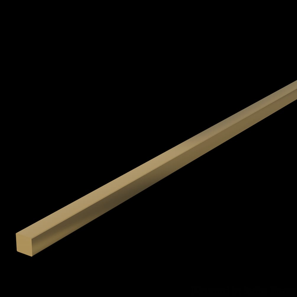 01110810SB1 - Designs of Distinction - .25 inch Decorative Aluminum Bar - Satin Brass