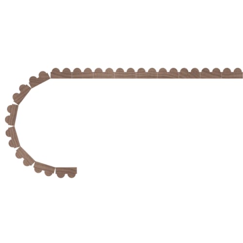 011248102AK1 - Designs of Distinction - .29 inch Bead Flexible Tambour - .375 inch tall - 12 inch wide x 48 inch long - Red Oak