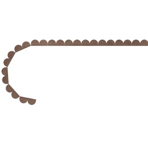 011248105WK1 - Designs of Distinction - 1/2 inch Flexible Tambour - .375 inch tall - 12 inch W x 48 inch long - White Oak
